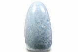 Polished, Free-Standing Blue Calcite - Madagascar #258662-1